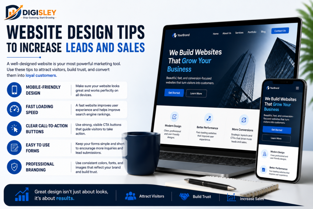 Website Design Tips to Increase Leads and Sales