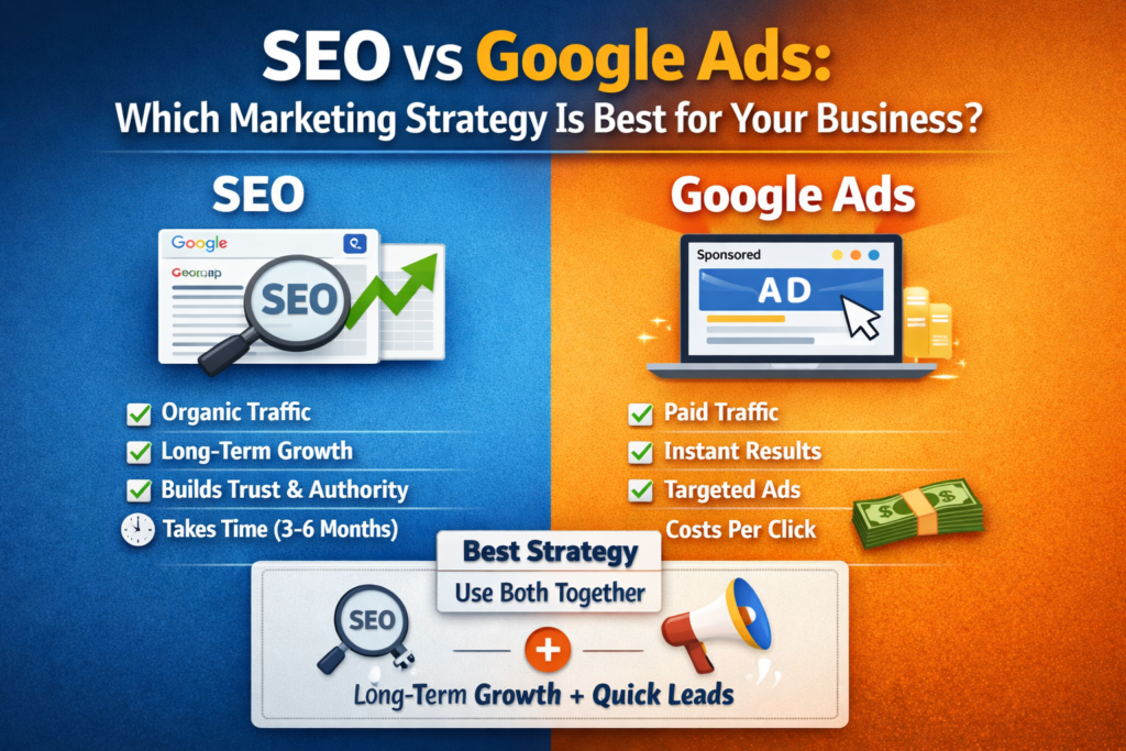 SEO vs Google Ads – Which Strategy Is Right for Your Business?
